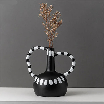 Creative abstract irregular ceramic vase