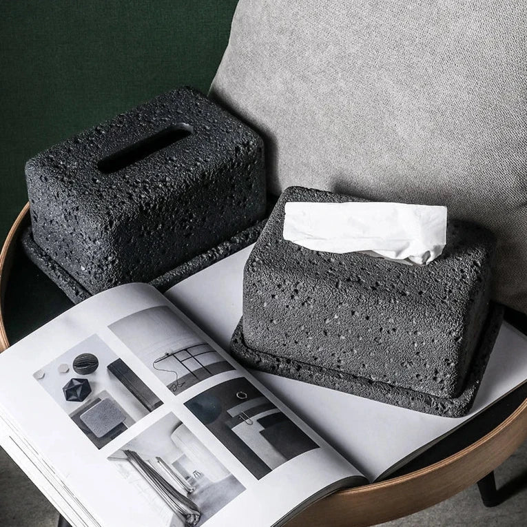 Cement Tissue Box