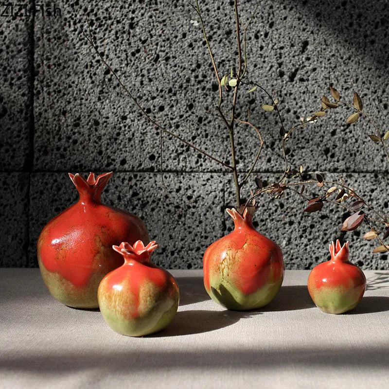 Creative pomegranate ceramic vase