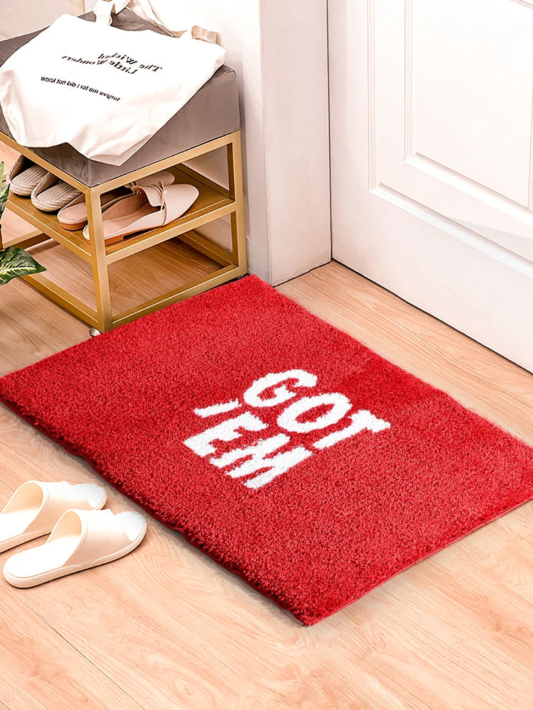 Water absorbent bathroom mat