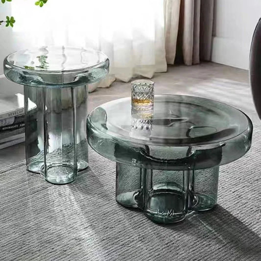 Designer Transparent Coffee Tables Glass Aesthetic