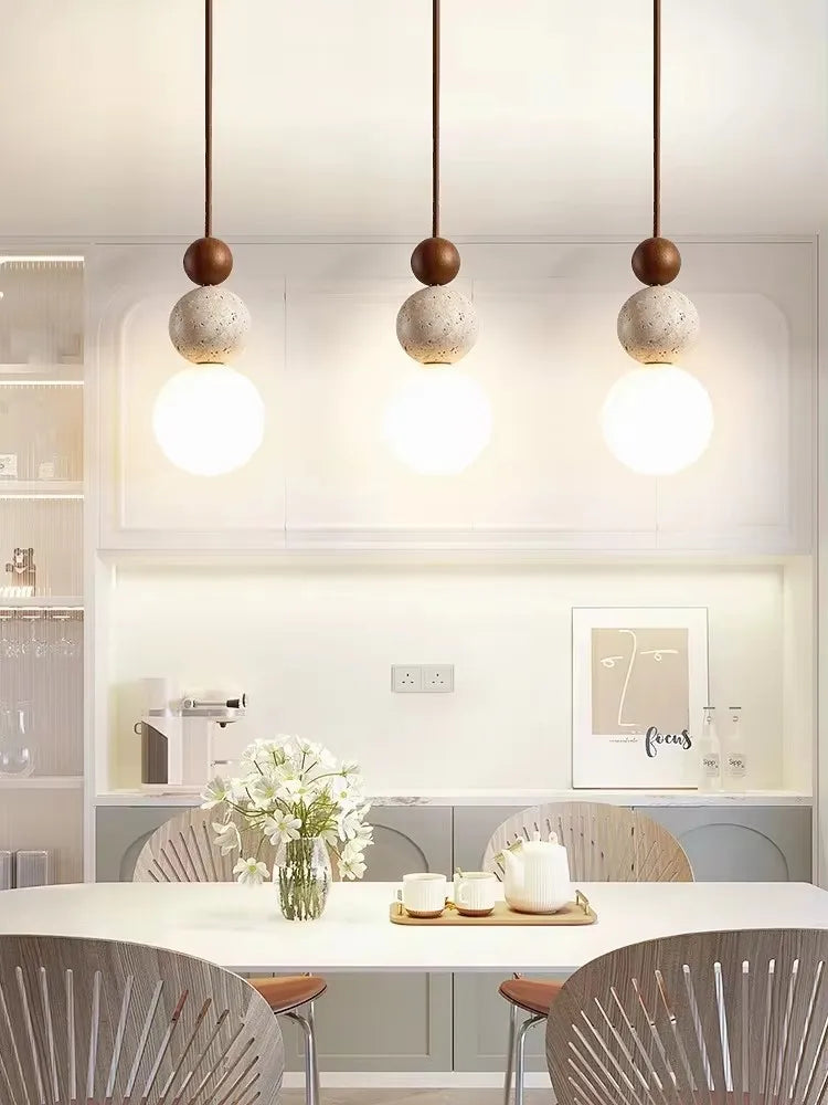 Cream style pendant lamp