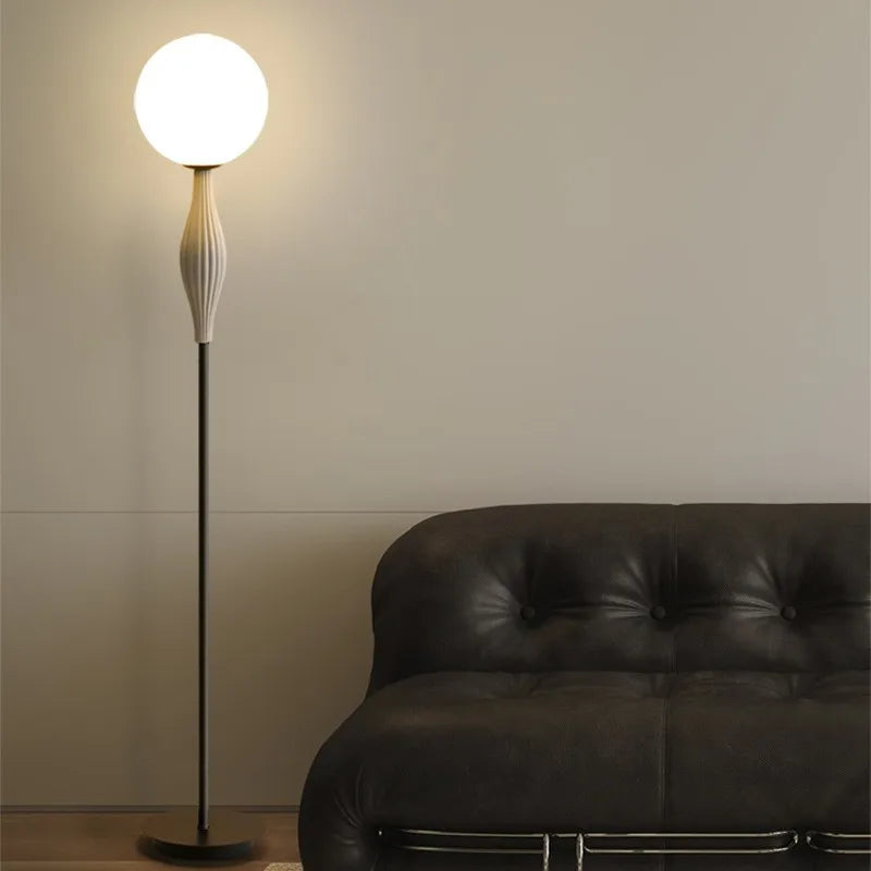 Resin Floor Lamp Nordic Living Room Lampshade