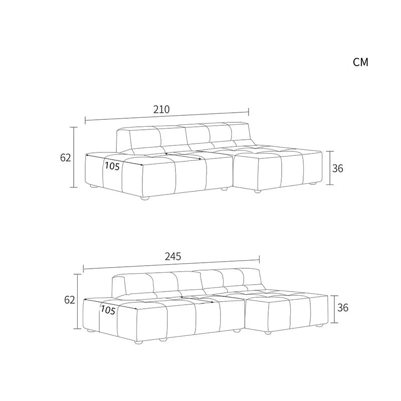 Modern sectional sofa for living room