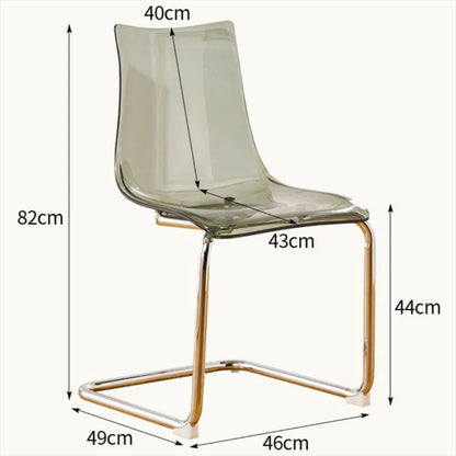 Luxury Transparent Dining Chairs