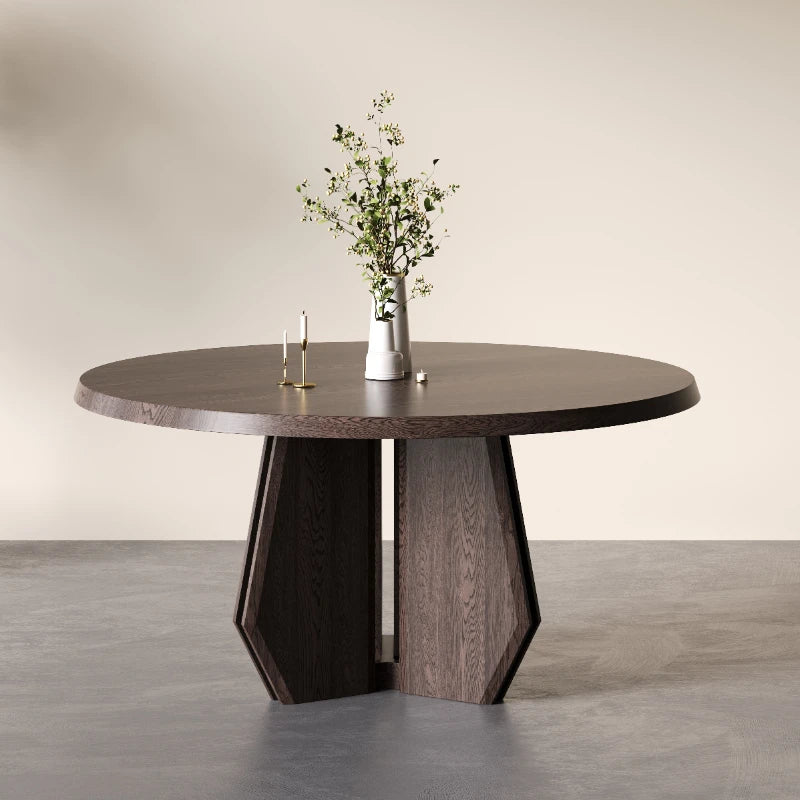 Elegant round dining table