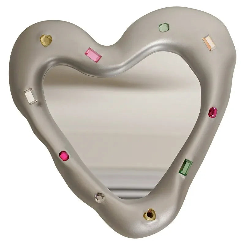 Creative Heart Shaped Makeup Mirror