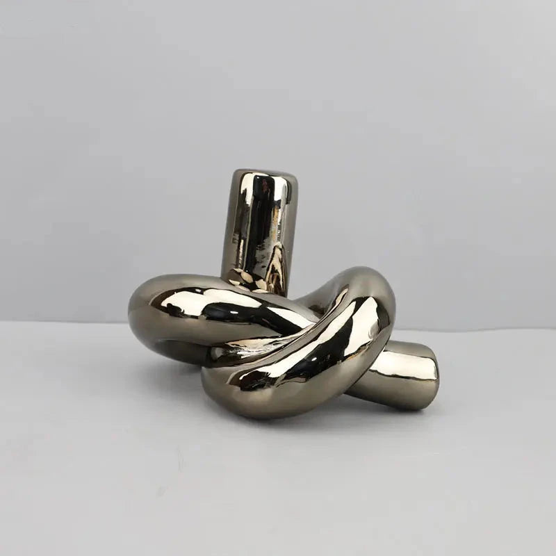 Twisted Knot Resin Sculpture