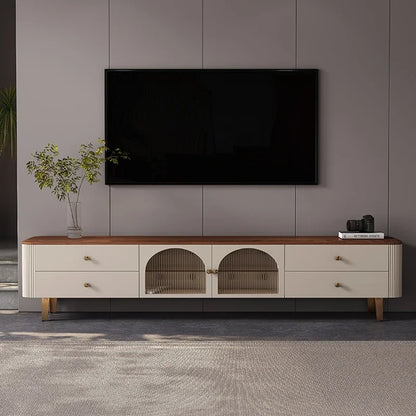 Minimalist TV cabinet with Nordic support legs