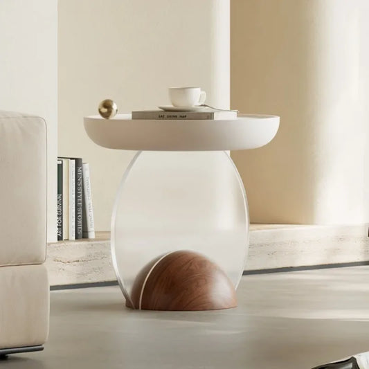 Simple clear and irregular modern Nordic coffee tables