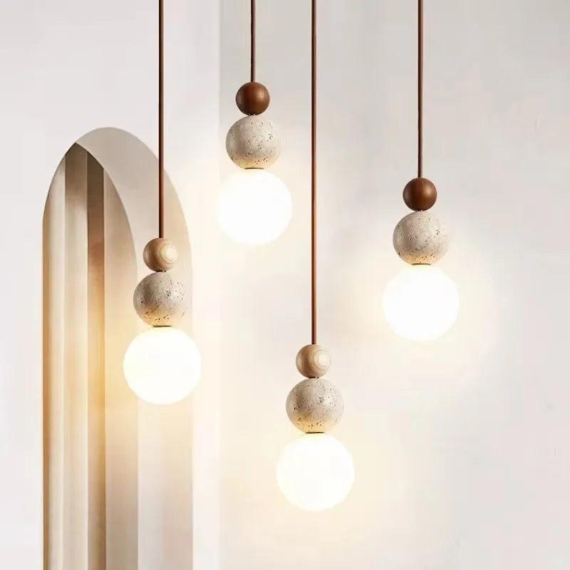 Cream style pendant lamp