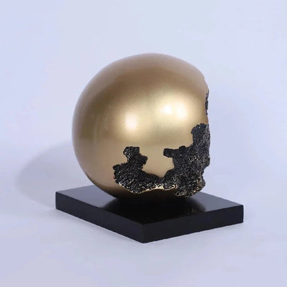 Abstract globe alloy artwork