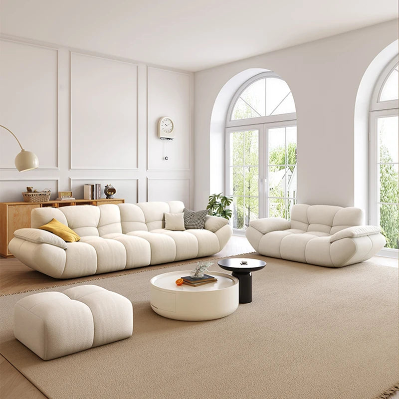 Nordic minimalist reclining living room sofa