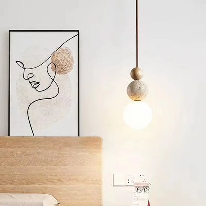 Cream style pendant lamp