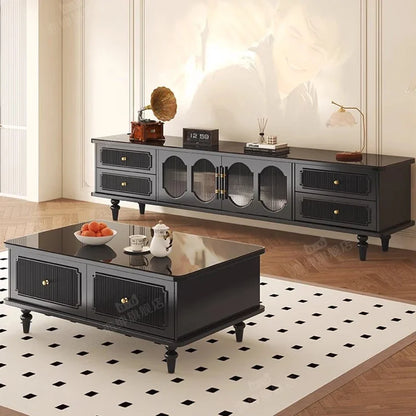 Nordic luxury design aesthetic storage TV cabinet