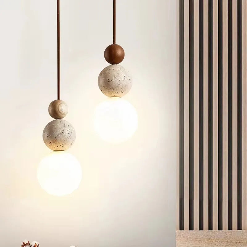 Cream style pendant lamp