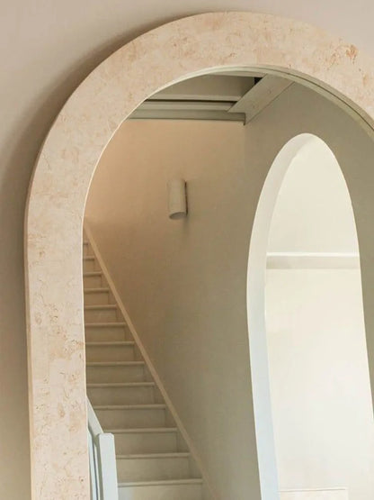 Creative retro arched frame mirror