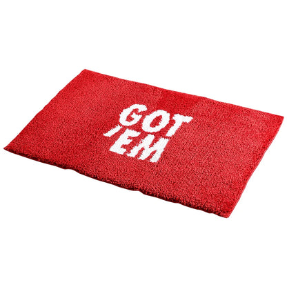 Water absorbent bathroom mat