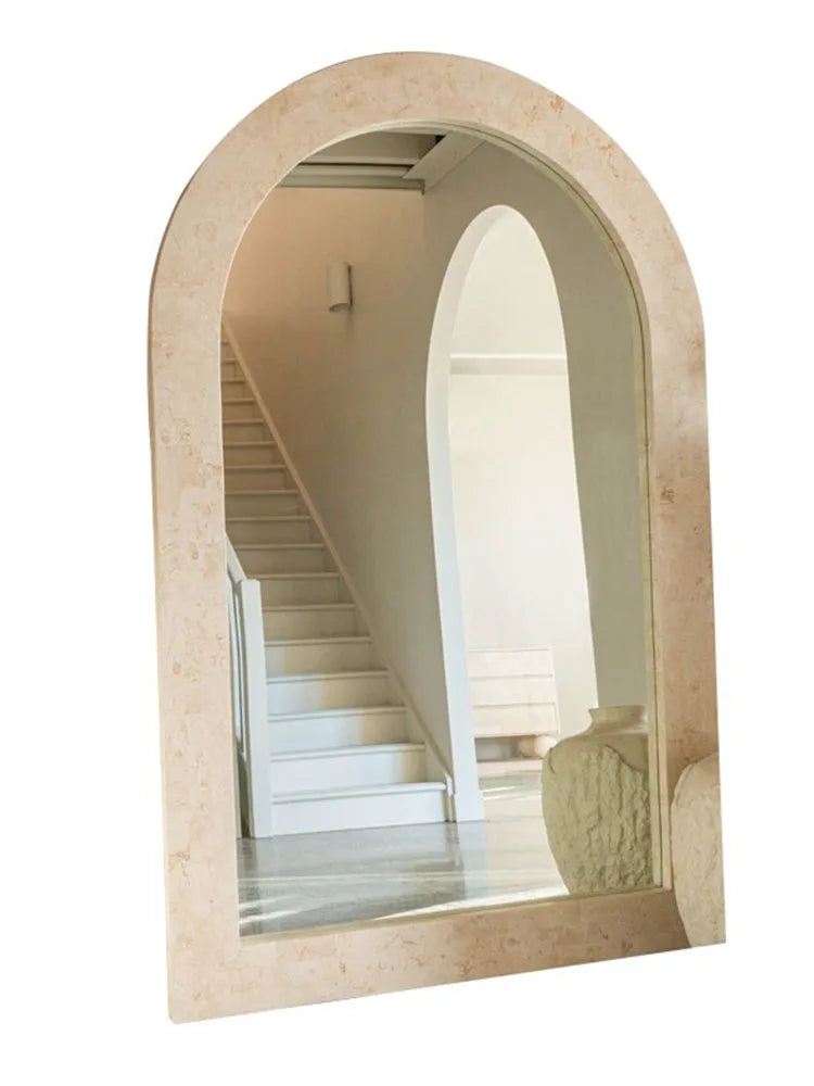 Creative retro arched frame mirror