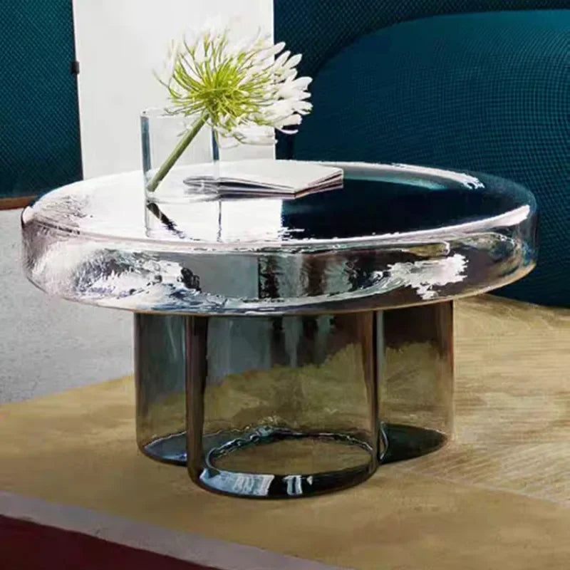 Designer Transparent Coffee Tables Glass Aesthetic