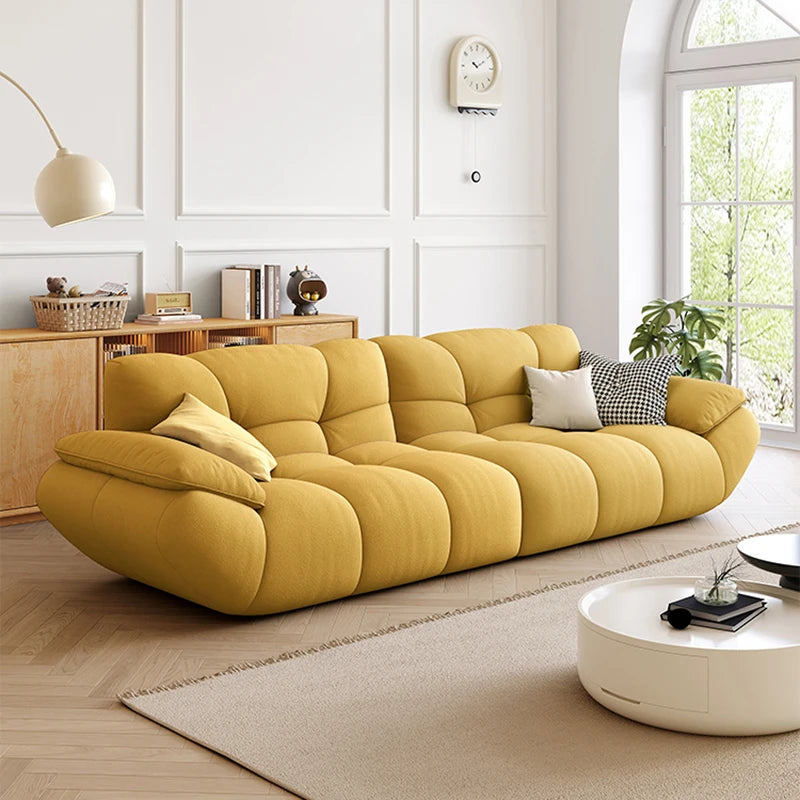 Nordic minimalist reclining living room sofa