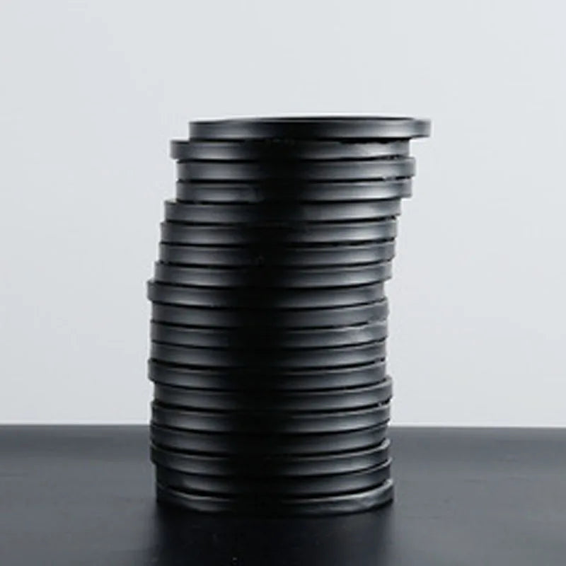 Creative Black Resin Vase Circle Stacking Irregular