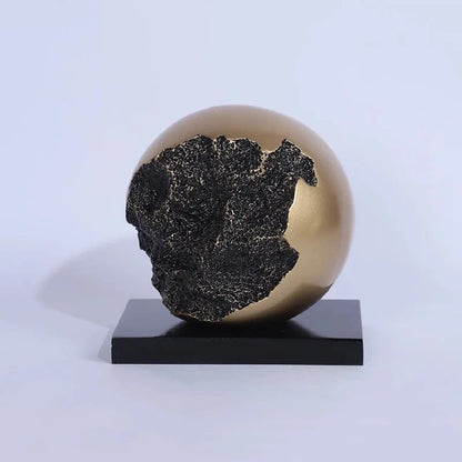 Abstract globe alloy artwork