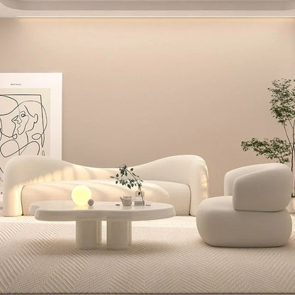 Comfortable white reclining sofas modern design