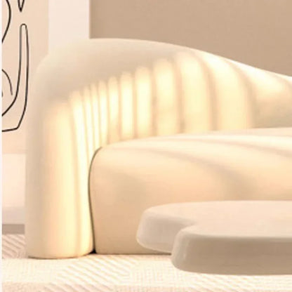 Comfortable white reclining sofas modern design